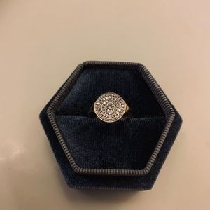 Adina Reyter large pave diamond ring size 7